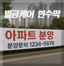벌금케어현수막막